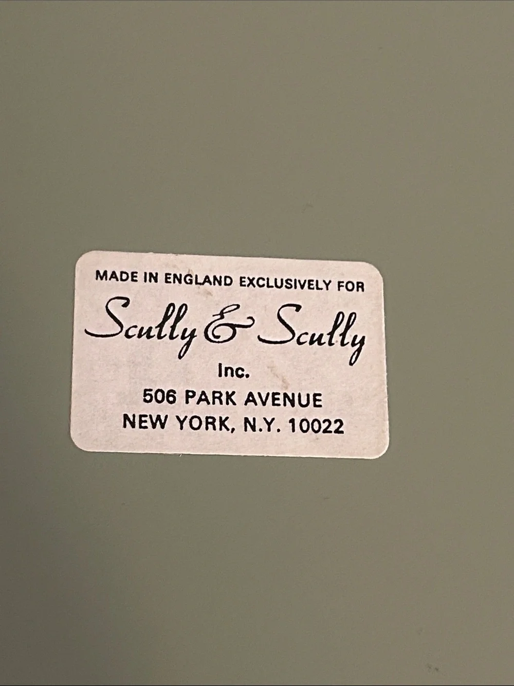 Vintage 1970’s Scully & Scully Made in England Metal Painted Tray